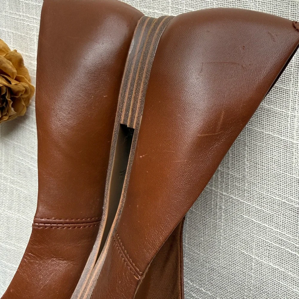 Zodiac Hill Snake Embossed Pointed Toe Flat